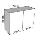 Magasfényű FA 80 FELSŐ ELEM 