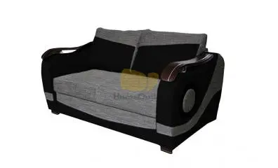 Rafi 2-es kanapé, Fekete-Szürke