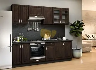 Athén Mdf Bambusz konyhabútor 240 cm
