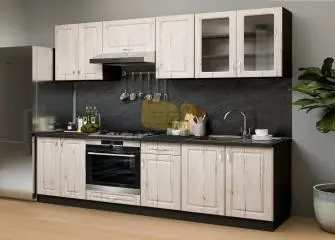 Athén Mdf Szamoa - Antracit konyhabútor 240 cm