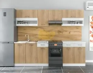Korfu V. Borda - Fehér Konyhabútor 250 cm