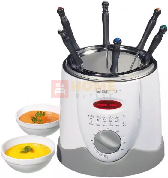 Clatronic FFR 2916 fehér 1L 900W olajsütő/fondue készítő
