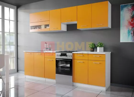 Kifutó Color Narancs konyhabútor 250 cm