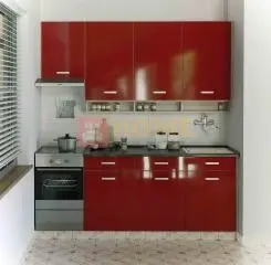 Panel A Magasfényű Piros Konyhabútor 220 cm