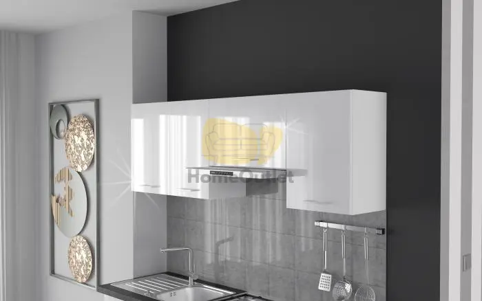 Kála Magasfényű Fehér konyhabútor 170 cm