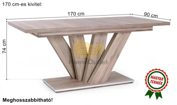 Dorka asztal - San remo
