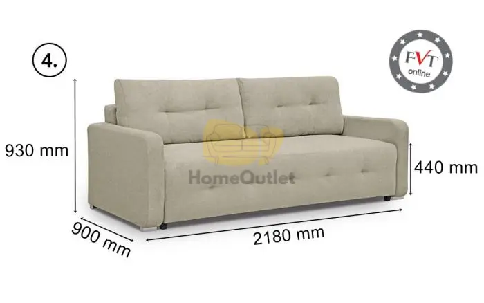 Blanco Grafit ágyazható kanapé