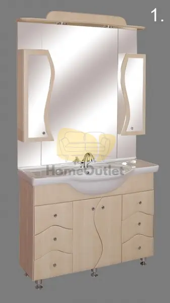 Porcelán S100 fürdőszoba bútor A