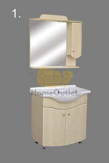 Helga fürdőszoba szekrény 75 cm-es juhar D