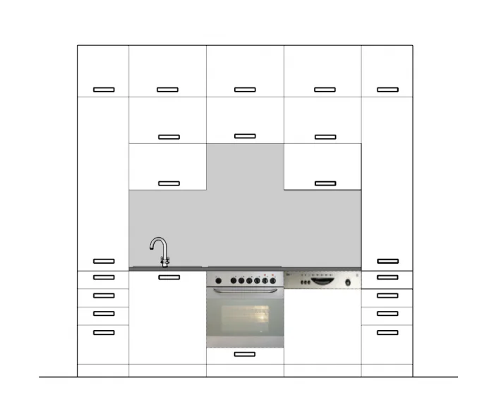 Maldív Fehér Konyhabútor 260 cm