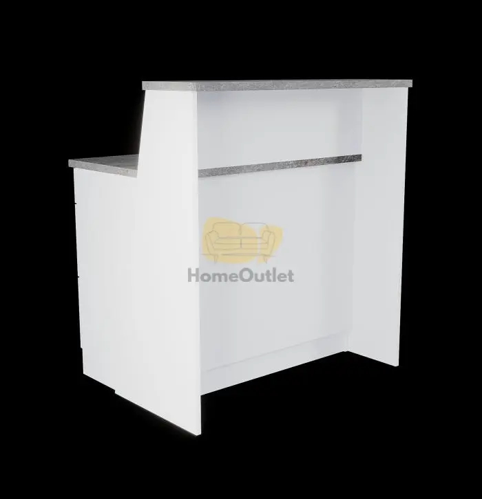 Atlasz fehér konyhasziget 124 cm