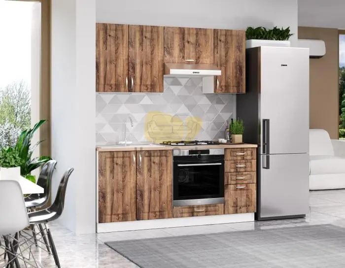 Profi 1 Mdf Konyak Tölgy konyhabútor 180 cm