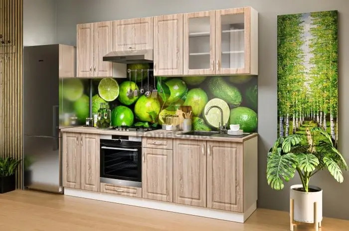 Athén Mdf Sonoma konyhabútor 240 cm