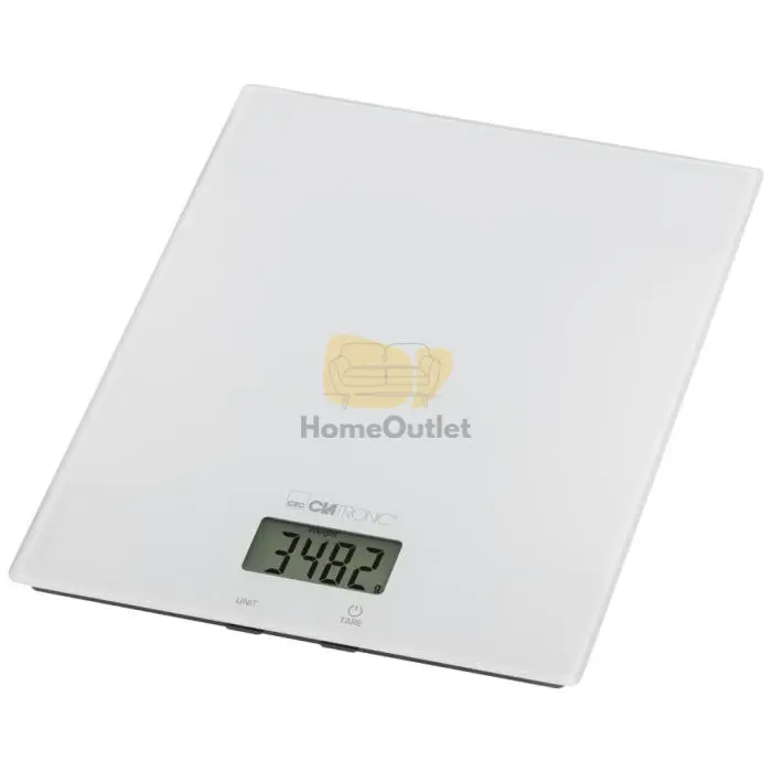 Clatronic KW 3820 fehér Üveg konyhai mérleg