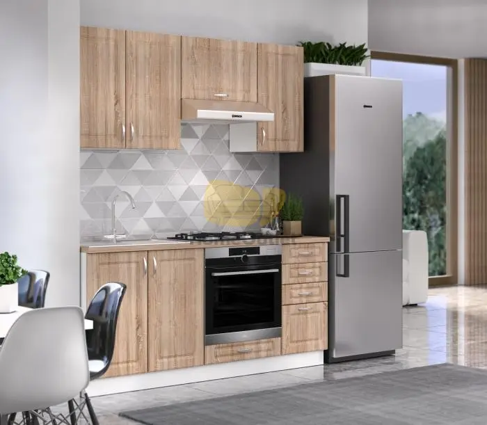 Profi 1 Mdf Sonoma konyhabútor 180 cm
