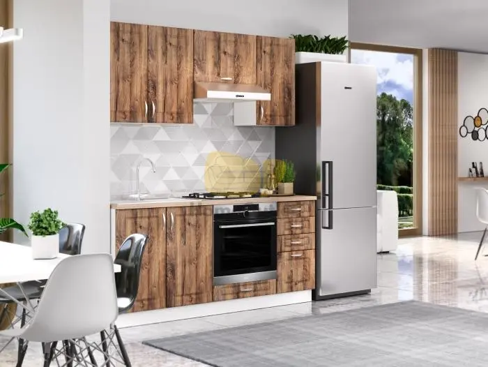 Profi 1 Mdf Konyak Tölgy konyhabútor 180 cm