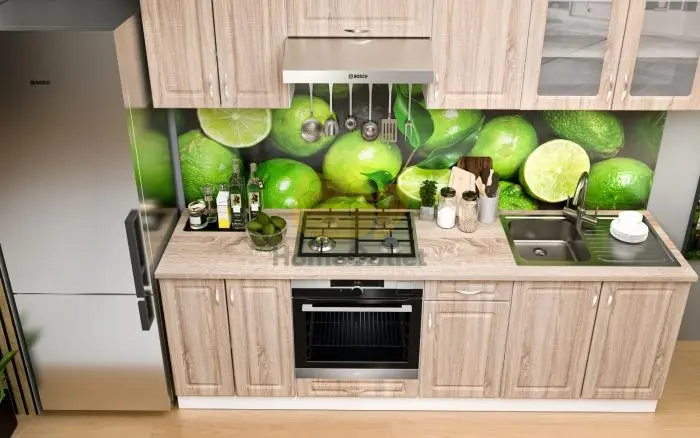 Athén Mdf Sonoma konyhabútor 240 cm