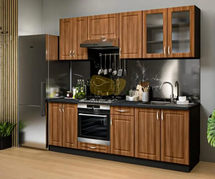 Athén Mdf Akác konyhabútor 240 cm