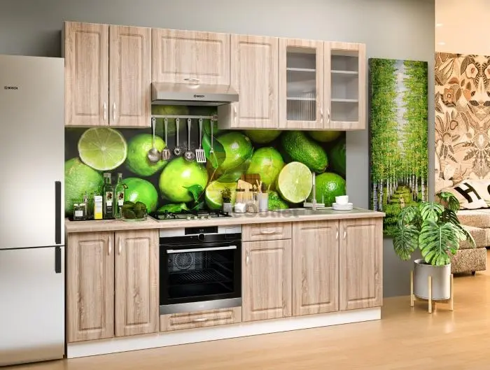 Athén Mdf Sonoma konyhabútor 240 cm