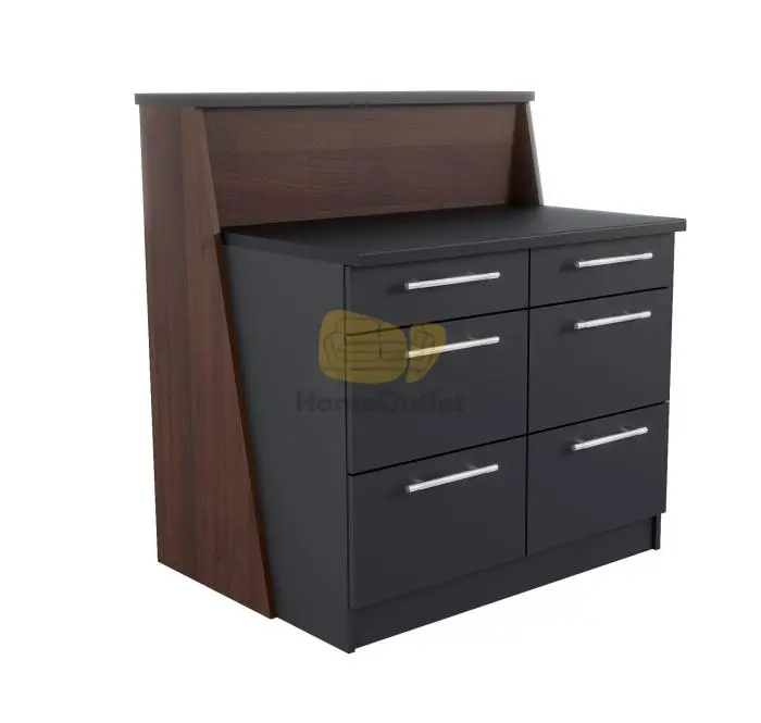 Atlasz royal antracit konyhasziget 124 cm