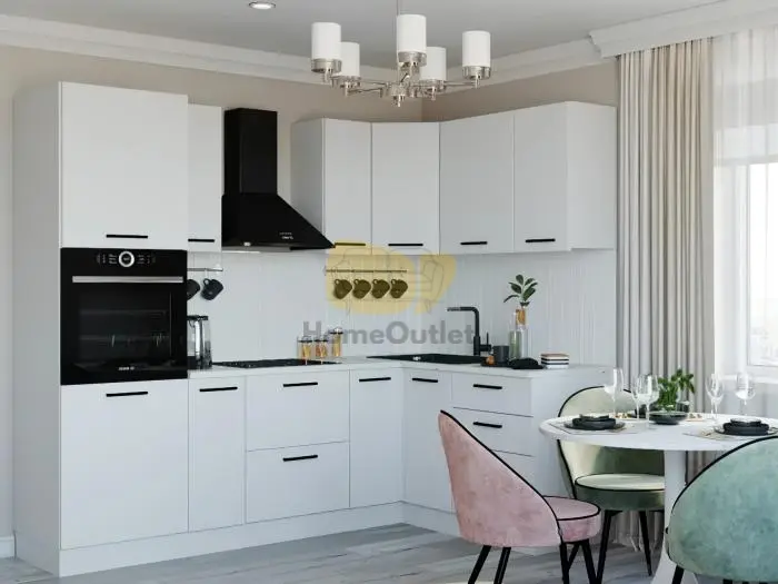 Montana Fehér Sarok konyhabútor 240 x 160 cm