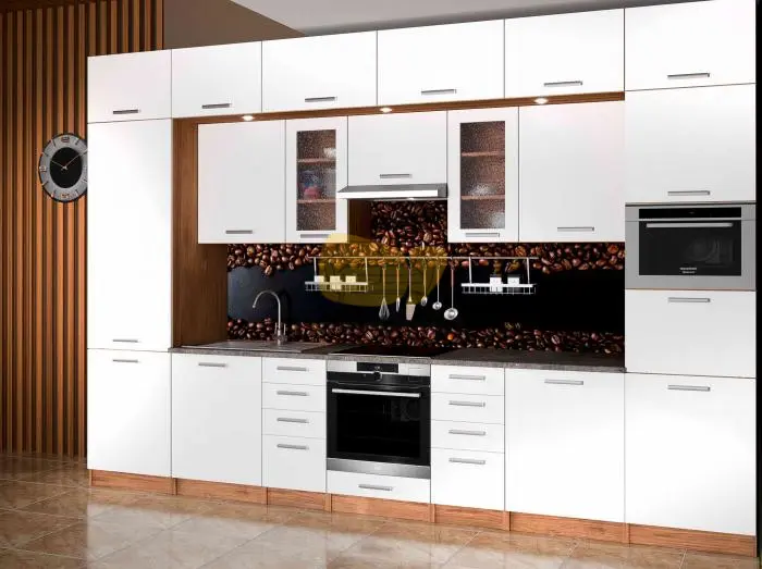 Harmony Lux Fehér Konyhabútor 380 cm