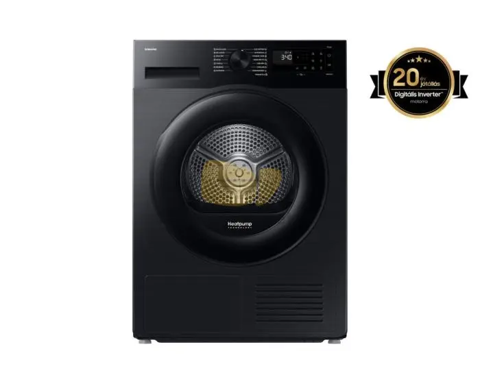 Samsung DV90DG52A0ABLE Szárítógép Hőszivattyús technológiával 9 kg