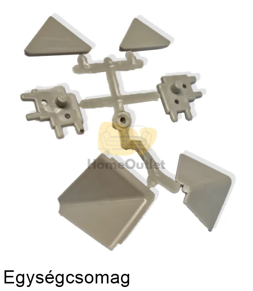 Maldív Antracit-Fehér Konyhabútor 260 cm