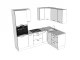 Montana Szürke Sarok konyhabútor 240 x 160 cm