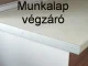 Ted Magasfényű Fehér - Tölgy Konyhabútor 260 cm hátfalpanellel