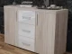 Fonda Sonoma - Magasfényű Fehér Komód 120 cm