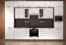 Harmony Lux Antracit-Fehér Konyhabútor 380 cm